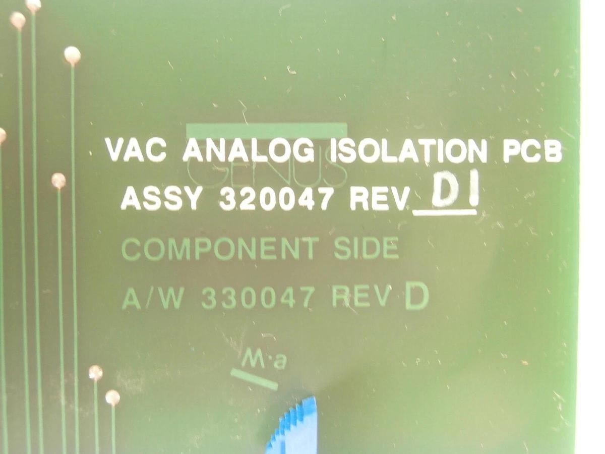 Used Genus 320047 VAC Analog Isolation PCB Varian Semiconductor VSEA D320047 Working