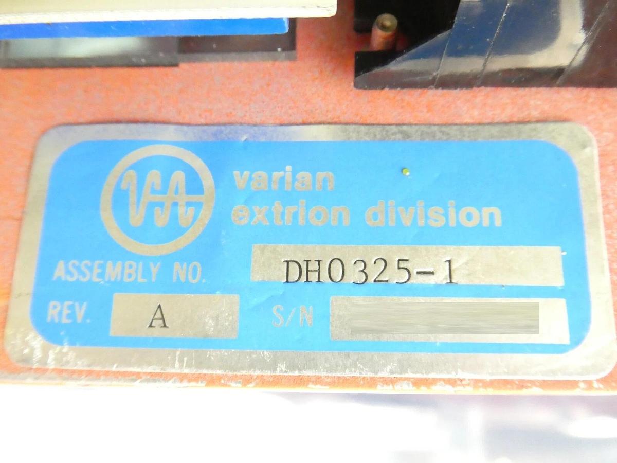 Used Varian Semiconductor VSEA DH0325-1 Operator Control Panel PCB D-H0337001 Working