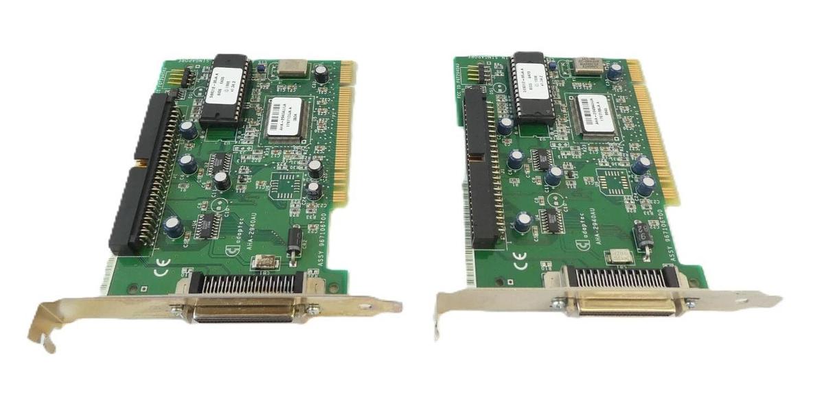 Used Adaptec 967106-00 SCSI Controller PCB Card AHA-2940AU Reseller Lot of 2 Working