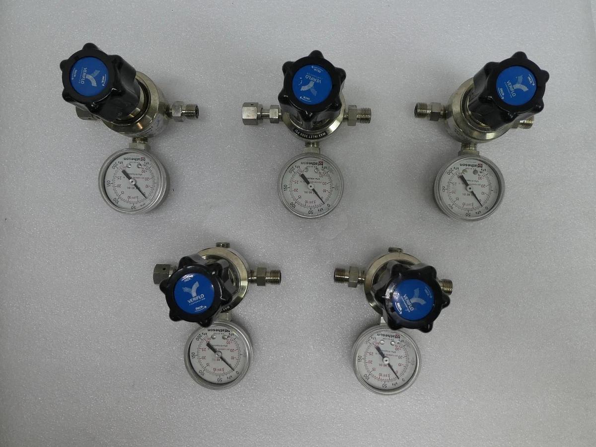 Used Veriflow IR400S250PM Single Stage Regulator Valve Reseller Lot of 5 Used Working