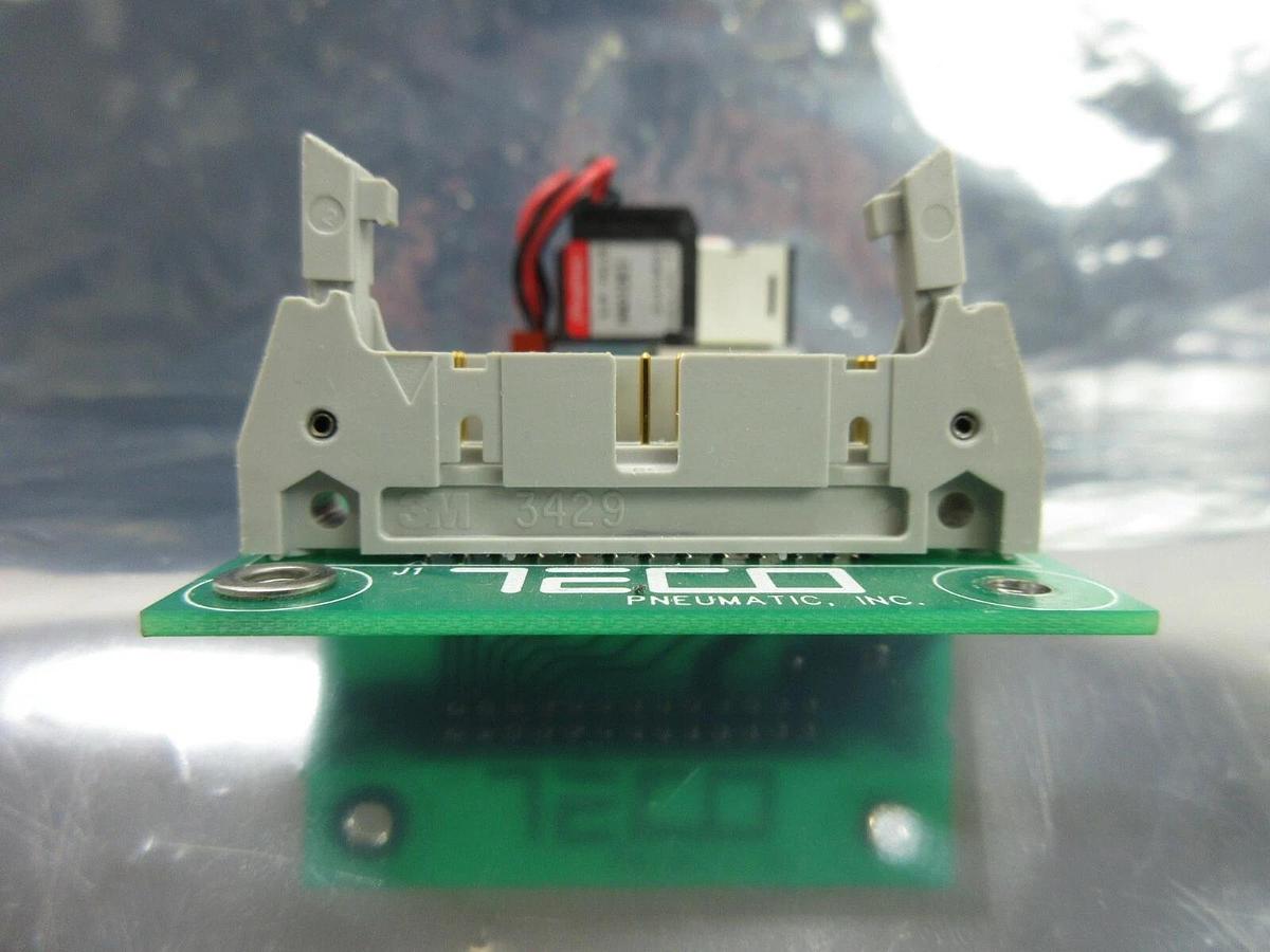 Used TECO Pneumatic DES375-010-8 3-Port Pneumatic Manifold Board PCB HA010E1 Working