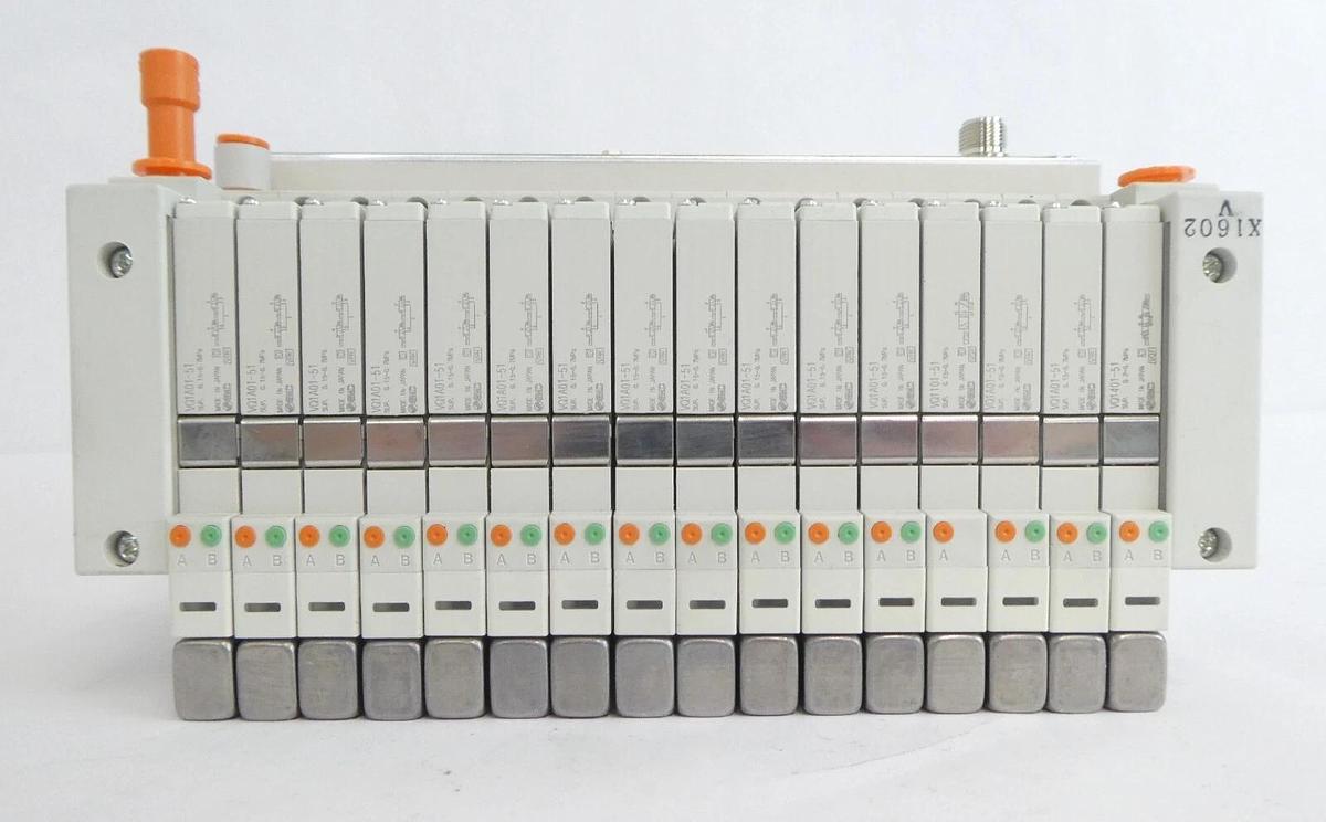 Used SMC VV5Q11-16-X1602V 16-Port Manifold EX420-SDN2 AMAT Working Surplus