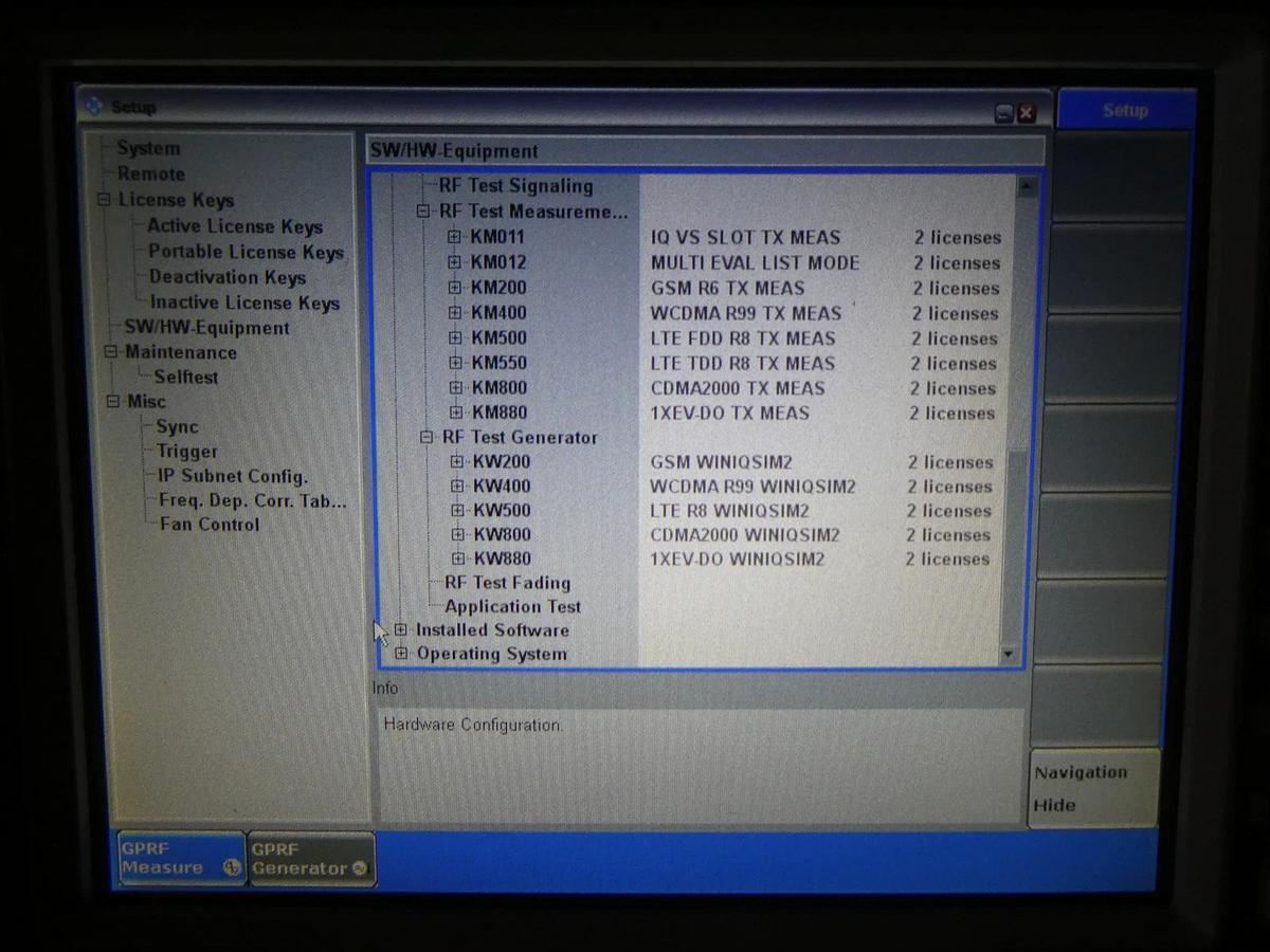 Used Rohde & Schwarz 1201.0002K50 Wideband Radio Comm Tester CMW 500 V 3.5.10 Split