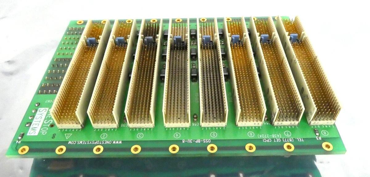 Used OSS One Stop Systems OSS-BP-3U-8 Backplane PCB Board Working Surplus