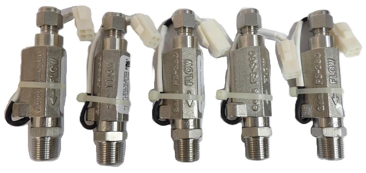 Gem Sensors 255536 FS-380 Flow Switch AMAT E65001343 Lot of 5 New