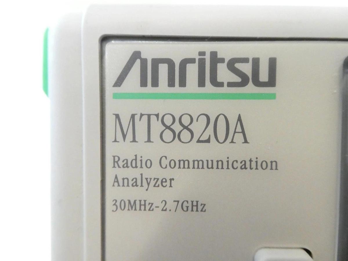 Used Anritsu MT8820A Radio Communication Analyzer 30MHz-2.7GHz Bent Connectors Spare