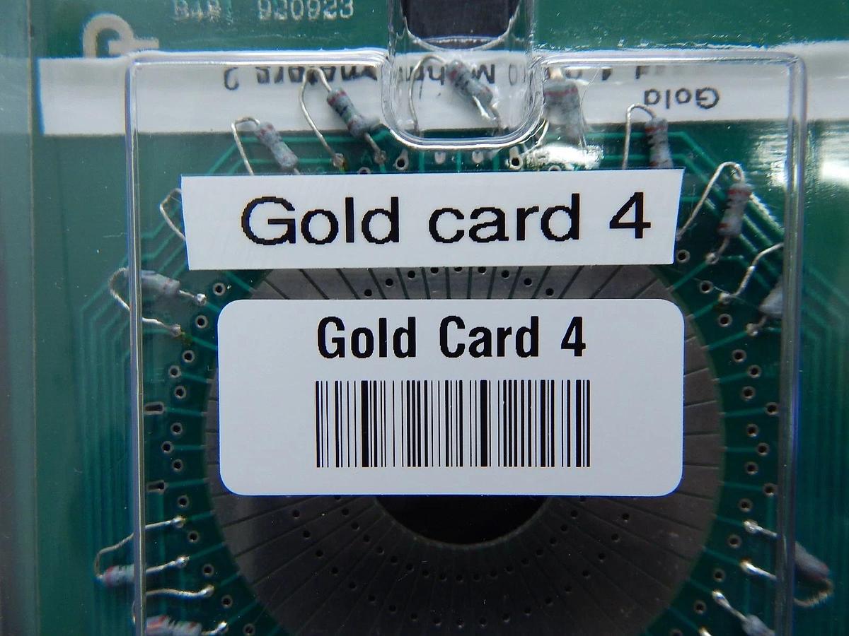 Used Alphatronics Gold Card 4 Probe Card PCB Standard B481 20.0 Mohms Meters 2 Used
