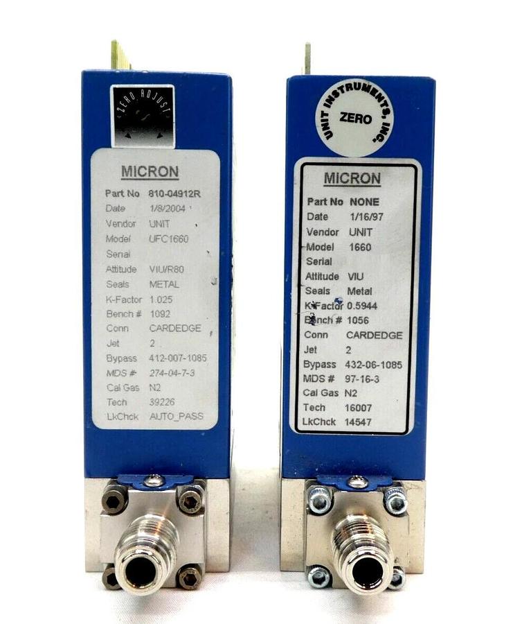 Used UNIT Instruments UFC-1660 Mass Flow Controller MFC Ar CHF3 Cl2 Lot of 11 Working