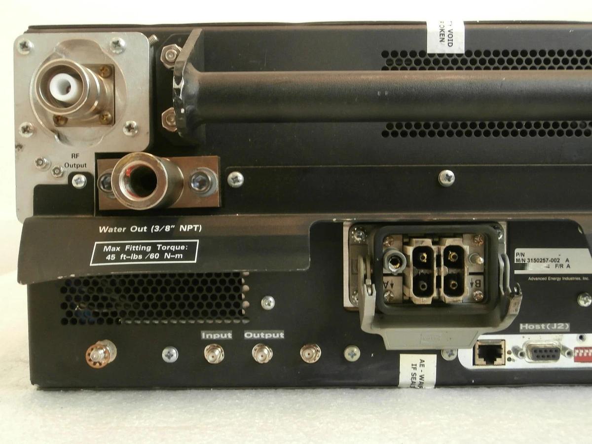 Used VHF Ovation 35162 AE Advanced Energy 3150257-002 A RF Generator Bad Input As-Is