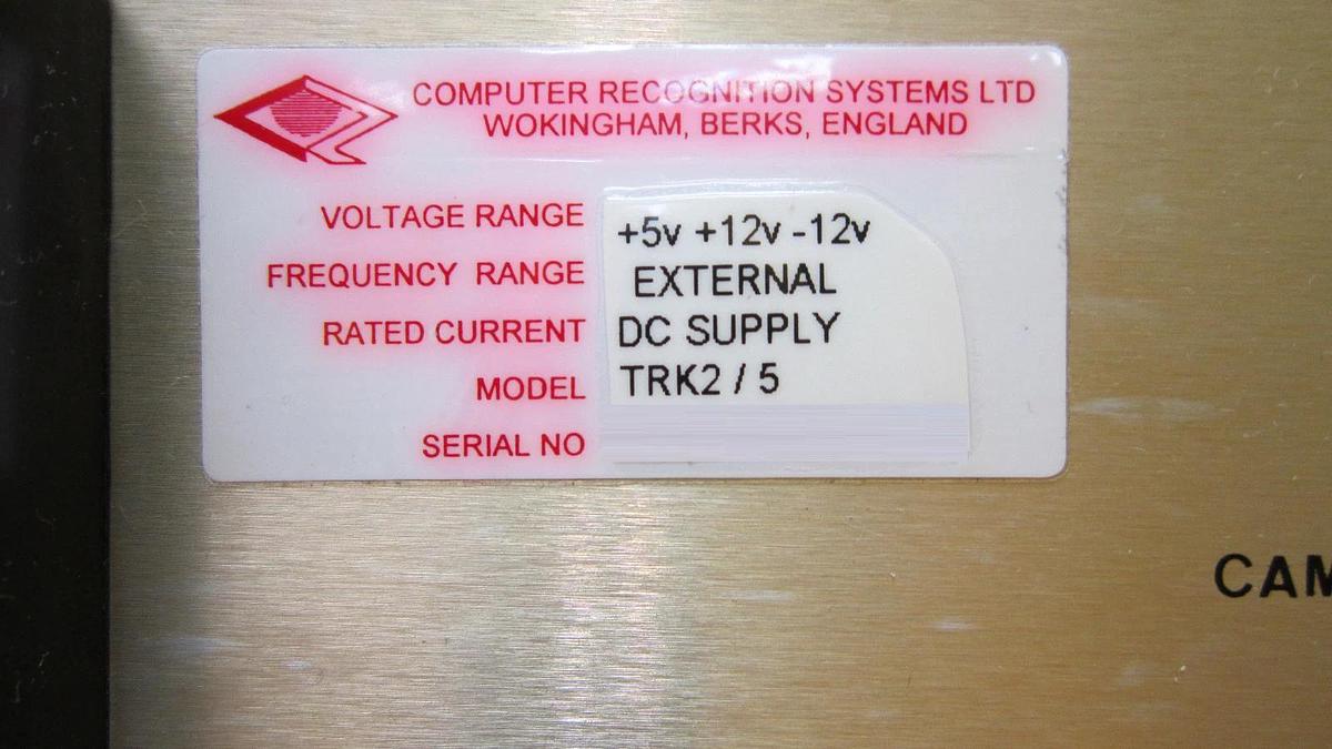 Used Computer Recognition Systems TRK2/5 VME Control Rack Bio-Rad Quaestor Q5 Surplus
