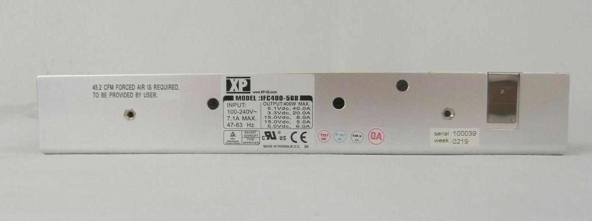 Used XP Power IFC400-56B Power Supply IFC400-50B Lot of 5 AMAT Centura Working Spare