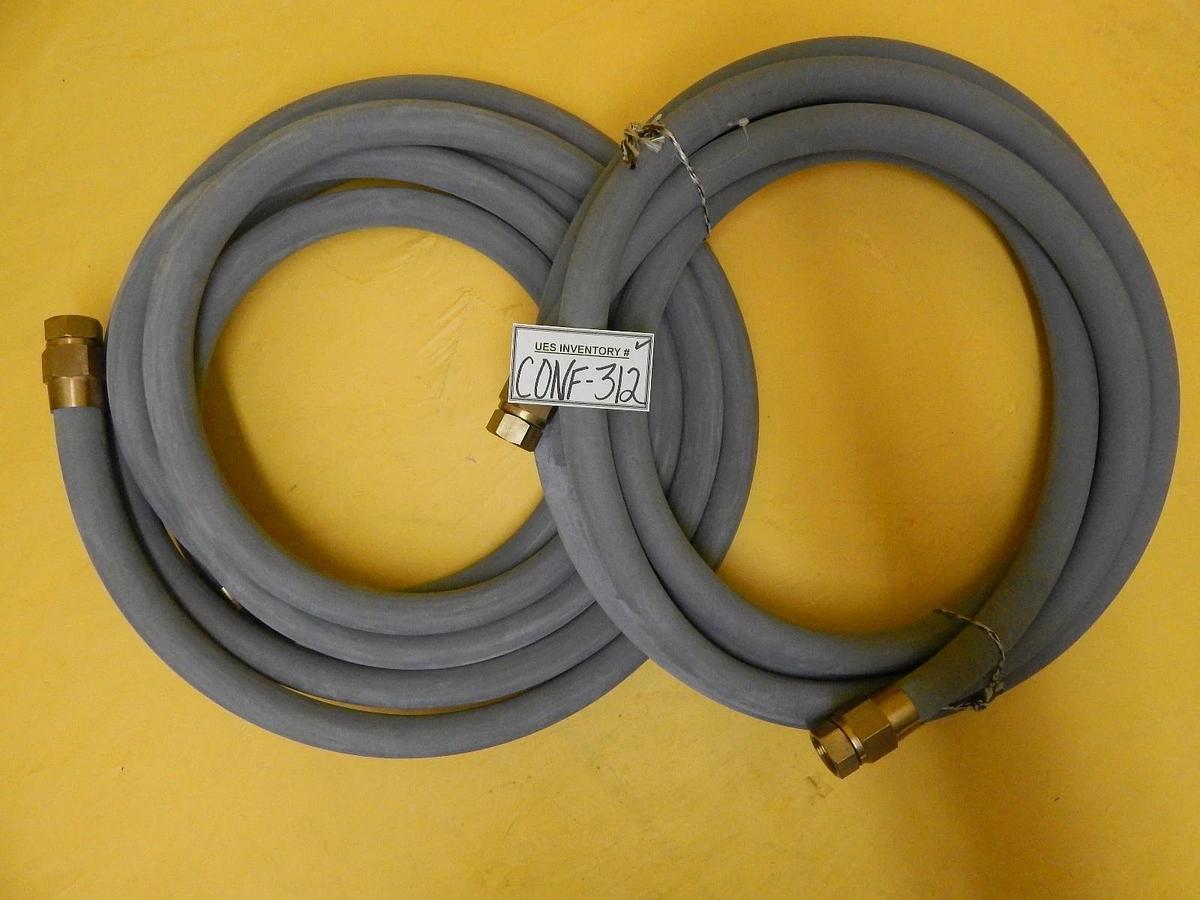 Used Oerlikon 102211837 Cryo Compressor Water Line 6 Meter Set of 2 Used Working