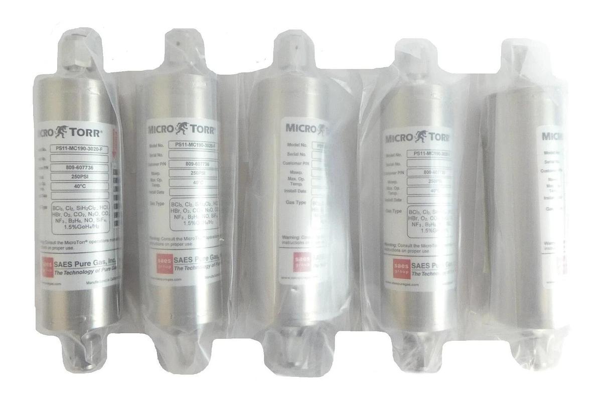 SAES Pure Gas PS11-MC190-3020-F Gas Purifier MicroTorr 809-607736 Lot of 5 New