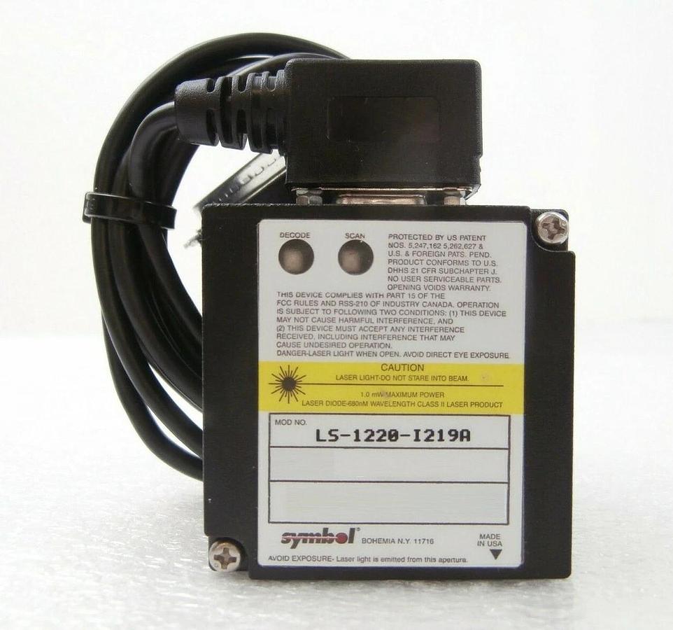 Used Symbol LS Series Barcode Reader LS-1220-I219A LS-6620-I100AG Lot of 3 Working