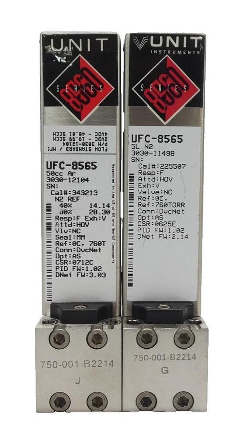 Used UNIT Instruments UFC-8565 Mass Flow Controller MFC Reseller Lot of 10 Working