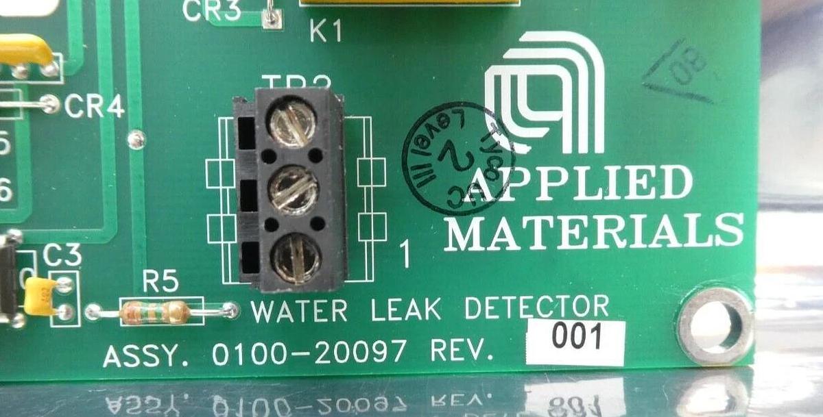 Used AMAT Applied Materials 0100-20097 Water Leak Detector PCB Working Surplus