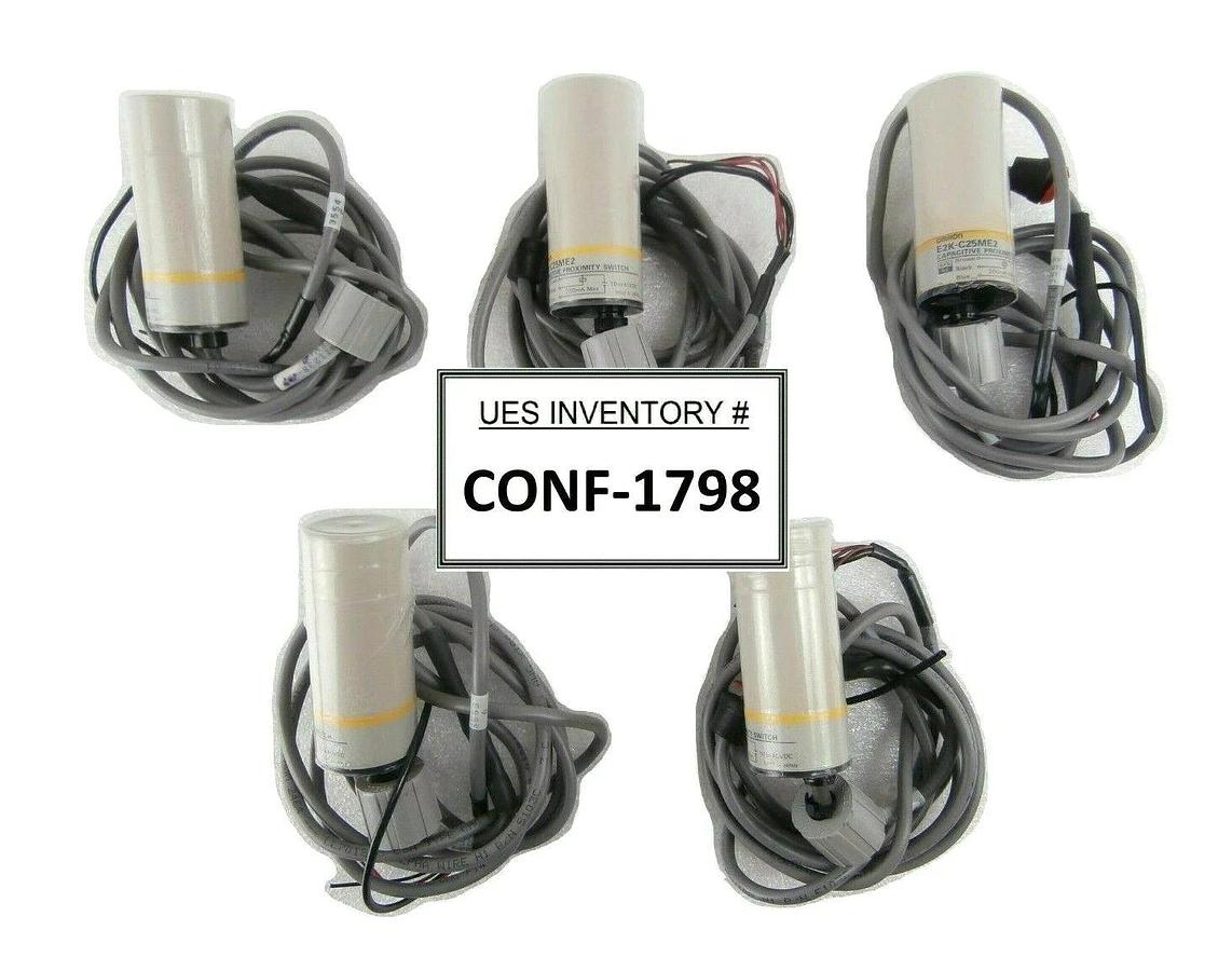 Used Omron E2K-C25ME2 Capacitive Cylindrical Proximity Switch Reseller Lot of 5 Spare