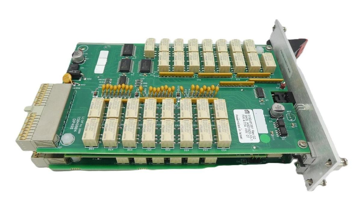 Used MKS Instruments AS01500-10-1 Interlock Module PCB CDN497 AMAT 0190-61381 Working