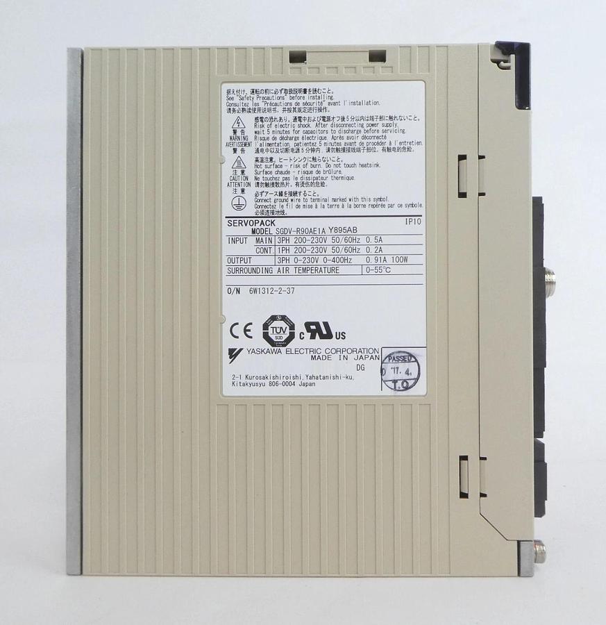 Used Yaskawa Electric SGDV-OCA05A Servo Drive SERVOPACK Lot of 2 Working