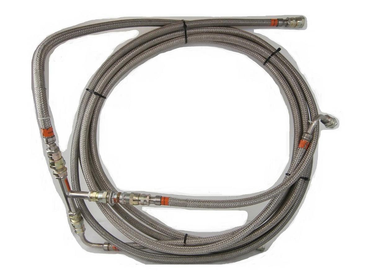 Used CTI-Cryogenics Cryopump CryoLine Set of 3 8043074 8043075 3918059 w/Tee Working