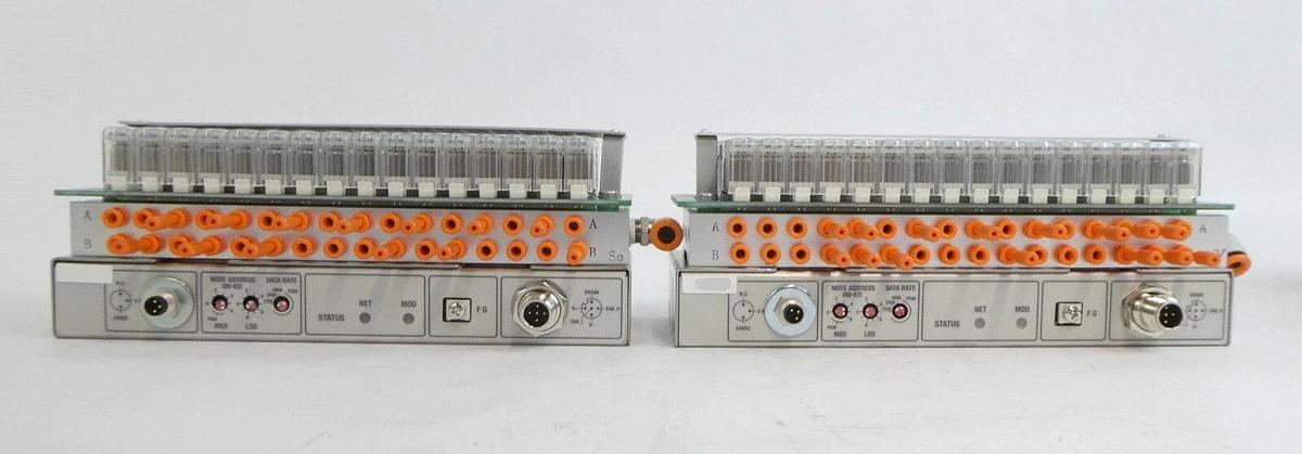 Used SMC IN587-16 16-Port Pneumatic Manifold Assembly Reseller Lot of 6 Working