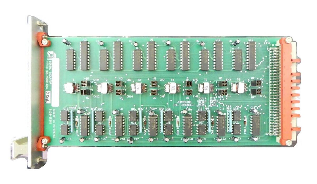 Used AMAT Applied Materials 0100-35065 Serial Isolator PCB Card Working Surplus