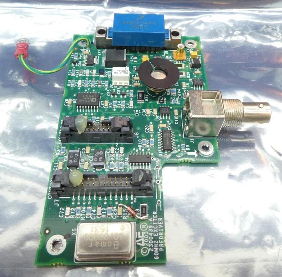 Used AE Advanced Energy 2300439-A 60MHz Exciter Predriver PCB 1300605 Working Surplus