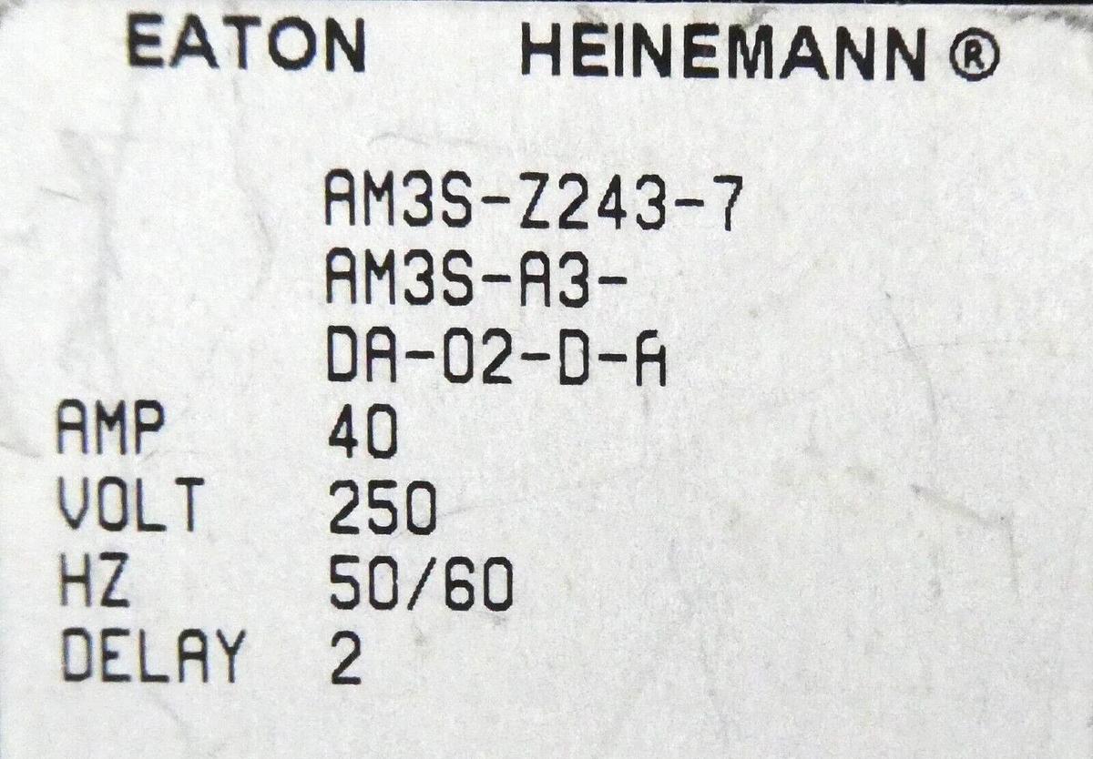 Eaton AM3S-Z243-7 Industrial Circuit Breaker AM/S Series Reseller Lot of 4 New