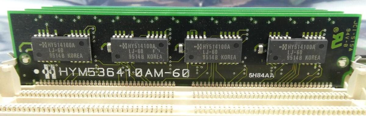 Used Phoenix Technologies 625607-002 SIMM Bank PCB HYM536410AM-60 Working Surplus