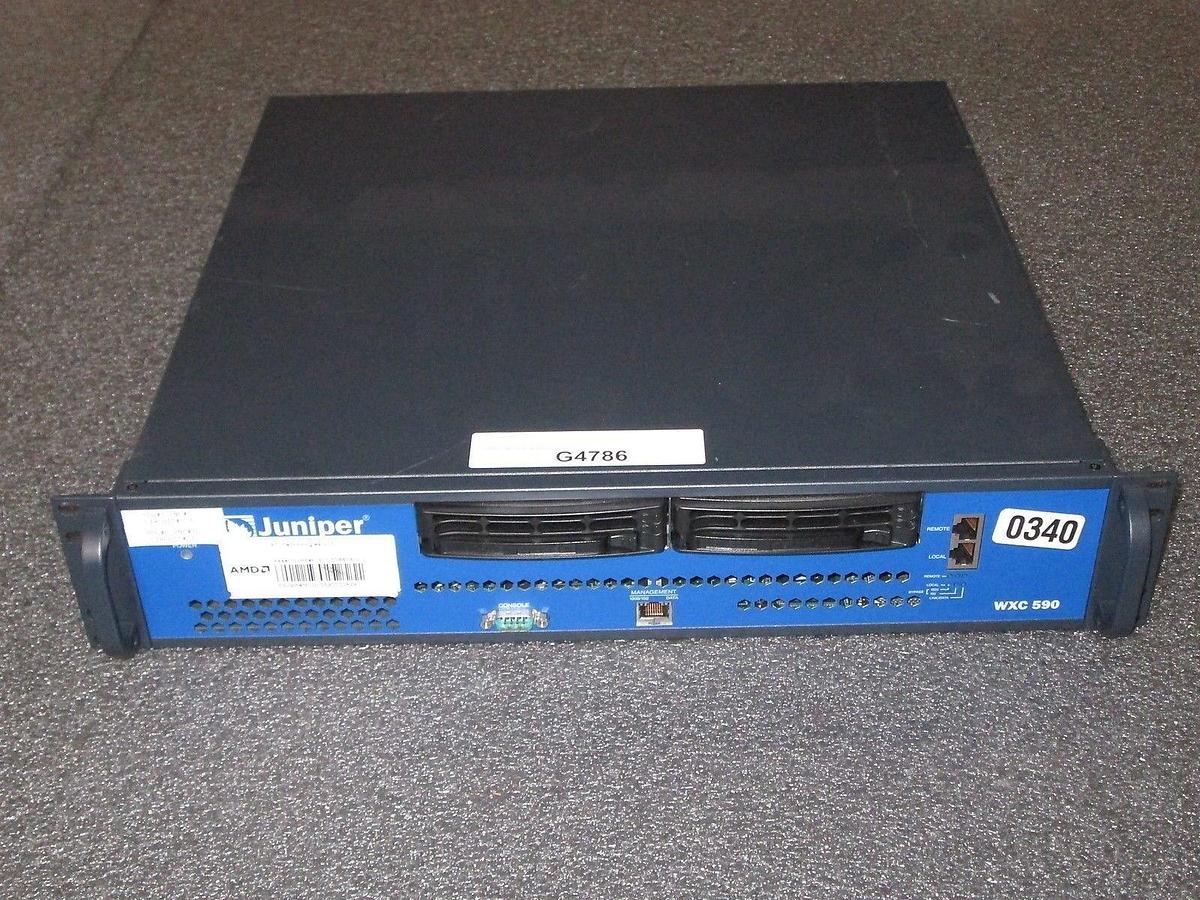 Used JUNIPER NETWORKS WXC 590 Application Acceleration Platform Used Working