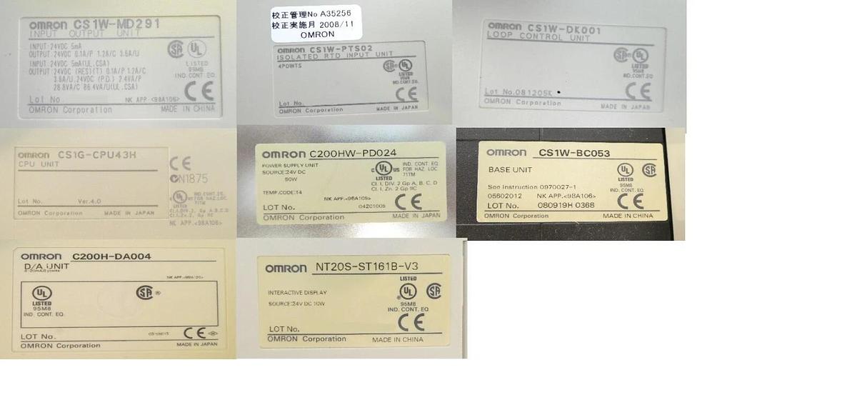 Used Omron SYSMAC CS1G PLC Assembly CS1G-CPU43H with Display NT20S-ST168B Working