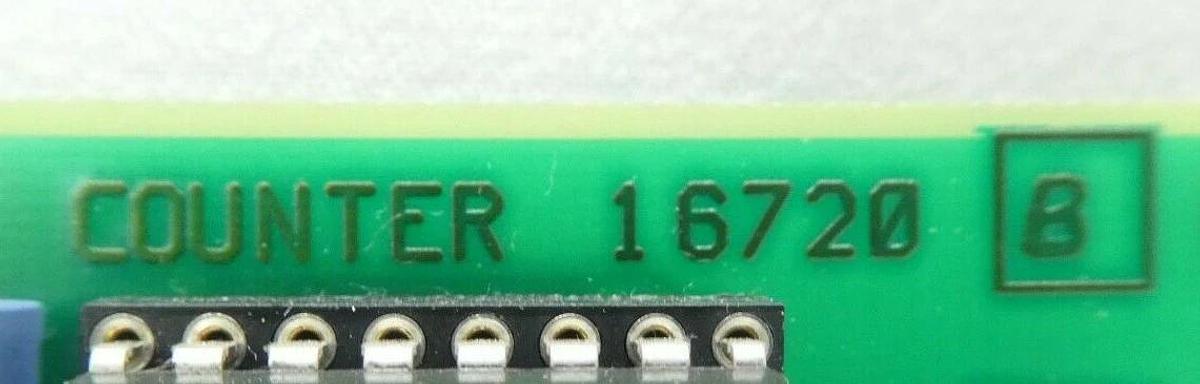 Used Varian Semiconductor Equipment VSEA 16720 Counter PCB Card Rev. B Working Spare