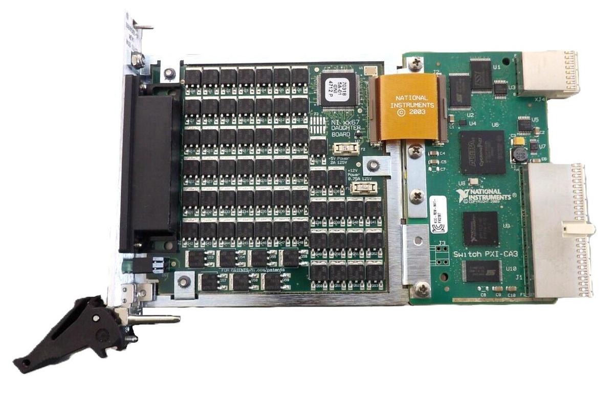 Used National Instruments NI PXI-2567 64-Channel Relay PCB Card PXI-CA3 PXI-1045