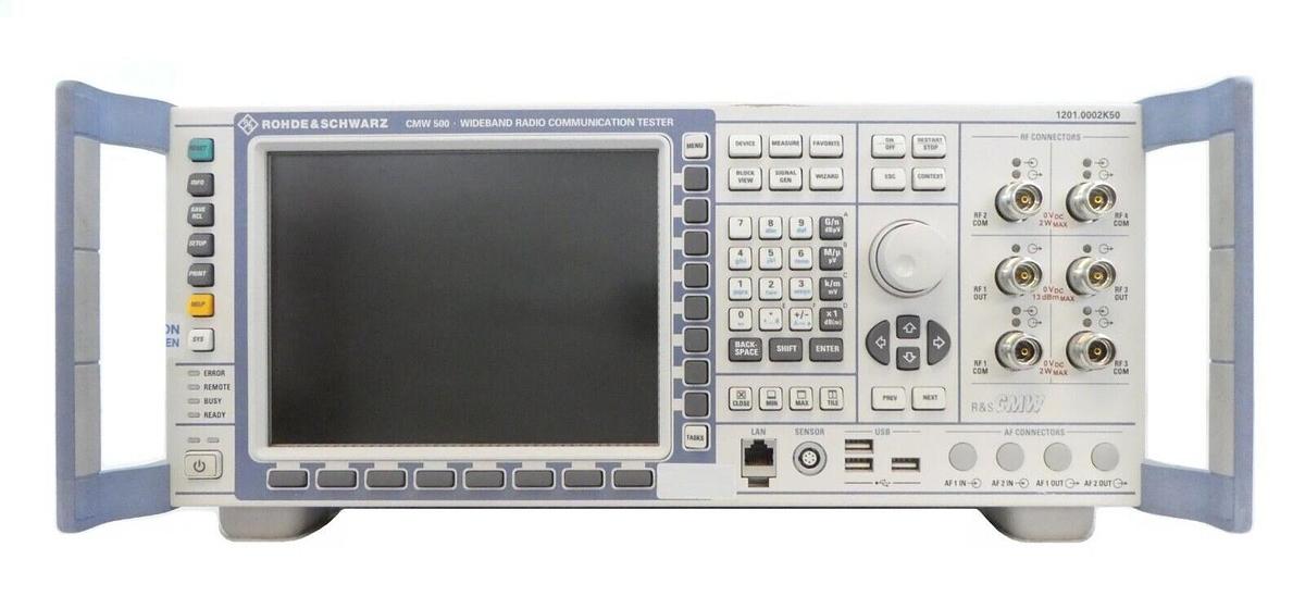 Used Rohde & Schwarz 1201.0002K50 Wideband Radio Comm Tester CMW 500 Non-Signaling