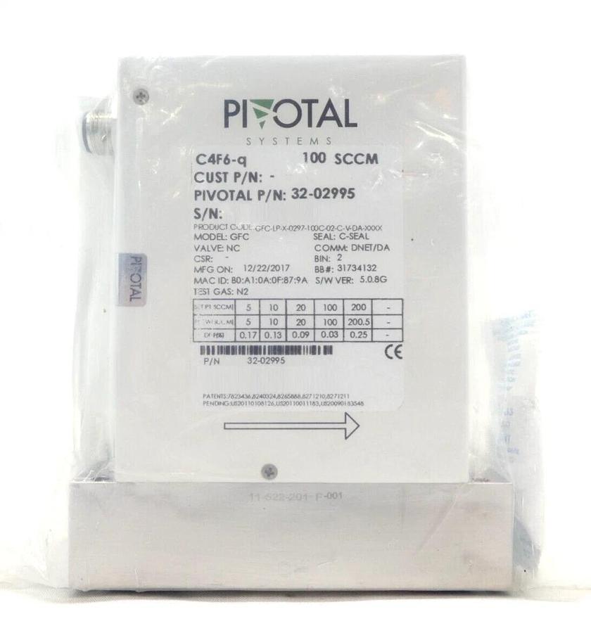 Pivotal Systems 32-02995 Mass Flow Controller MFC 100 SCCM C4F6-q New Surplus