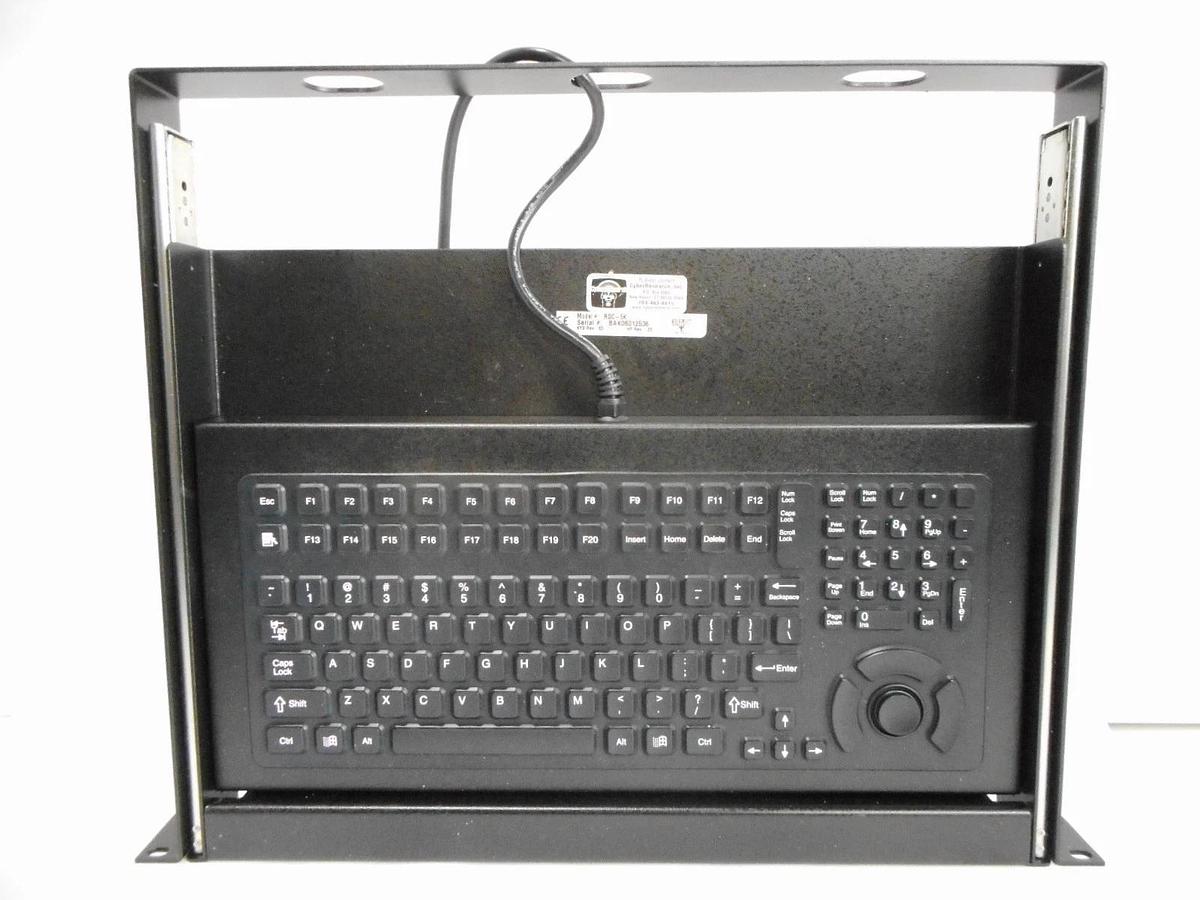 Used CyberResearch RDC-5K Rackdrawer Industrial Keyboard HulaPoint Lot of 3 New