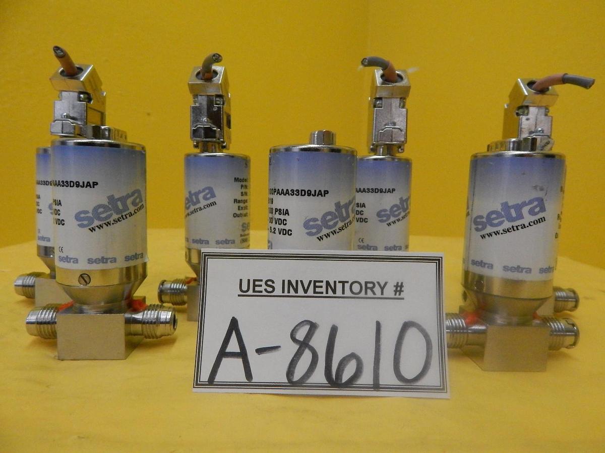 Used Setra 2241100PAAA33D9JAP Pressure Transducer 224 Lot of 7 Used Working