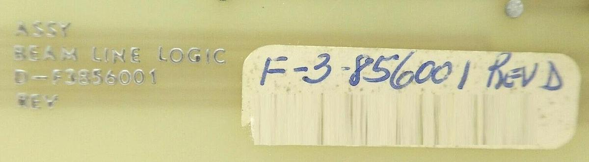 Used Varian Semiconductor VSEA D-F3856001 Beam Line Logic Board PCB Card Rev. D Spare