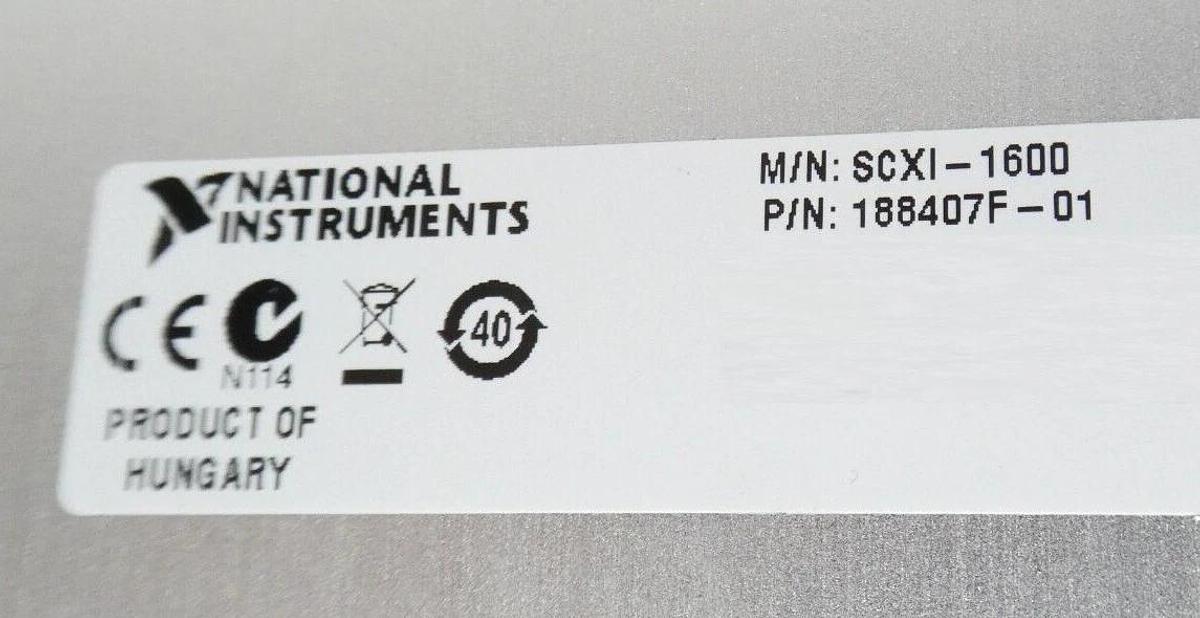 Used National Instruments SCXI-1000 Signal Conditioning Module SCXI-1600 SCXI-1125