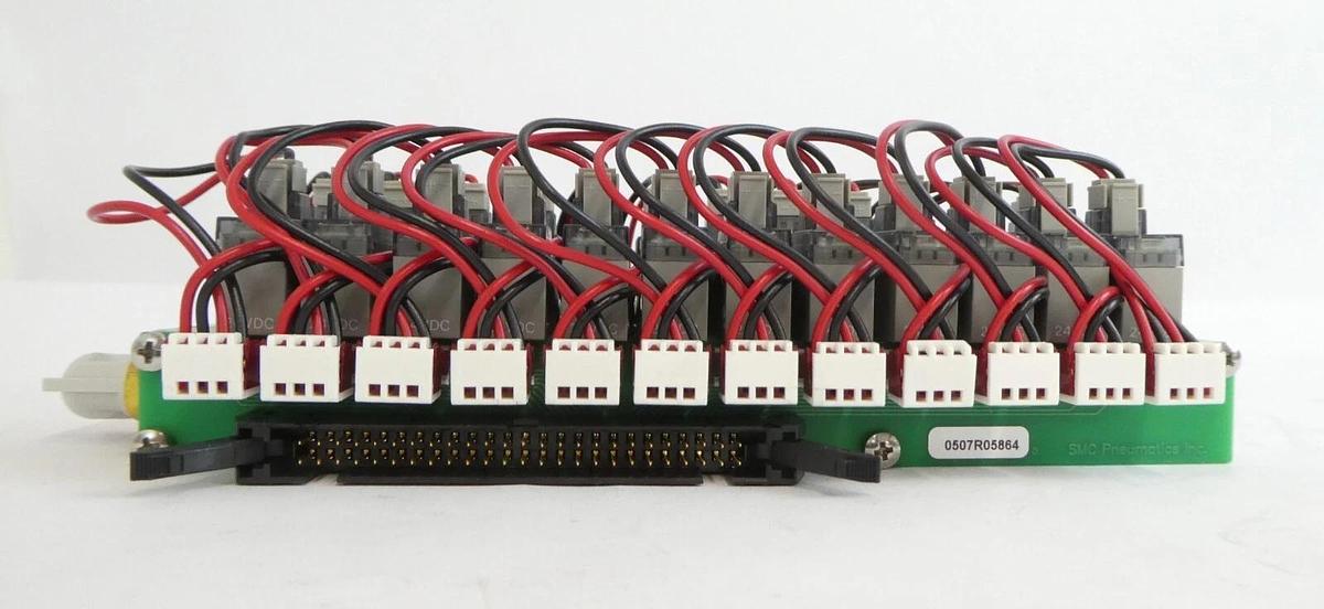 Used SMC D-276-990020B 12-Port Pneumatic Manifold AMAT 0190-01401 Lot of 6 Working
