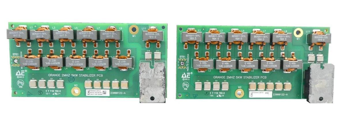 Used AE Advanced Energy 23000122-A 2MHz 5kW Stabilizer PCB 33000128 Lot of 2 Working