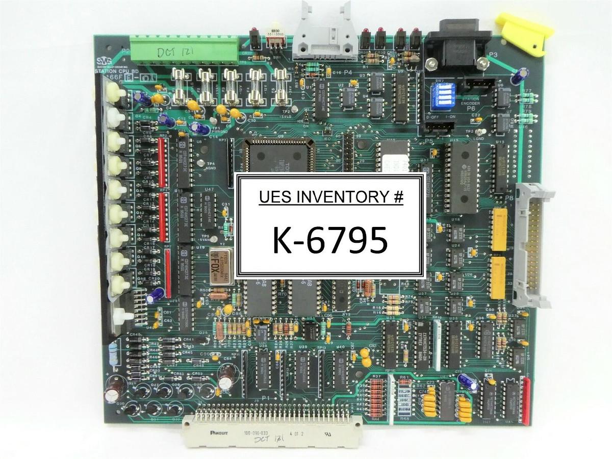 Used SVG Silicon Valley Group 80166FE-01 INDX Station CPU BD PCB Card 90s DUV Working