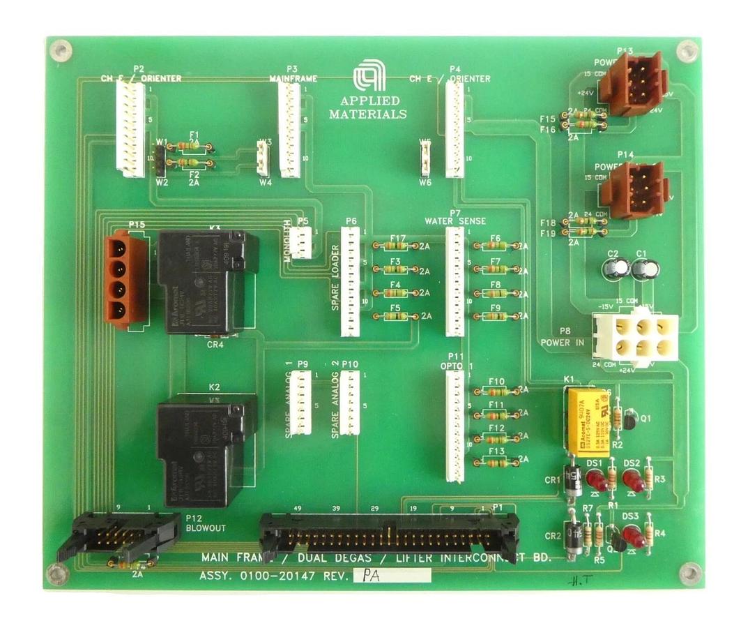 Used AMAT Applied Materials 0100-20147 Dual Degas Lifter Interconnect PCB Working