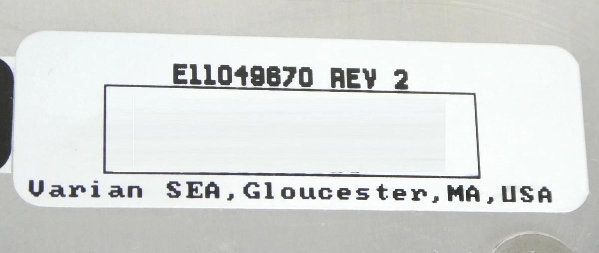 Used Varian Semiconductor Equipment E11049670 Focus Faraday Cup Ion Implant Working