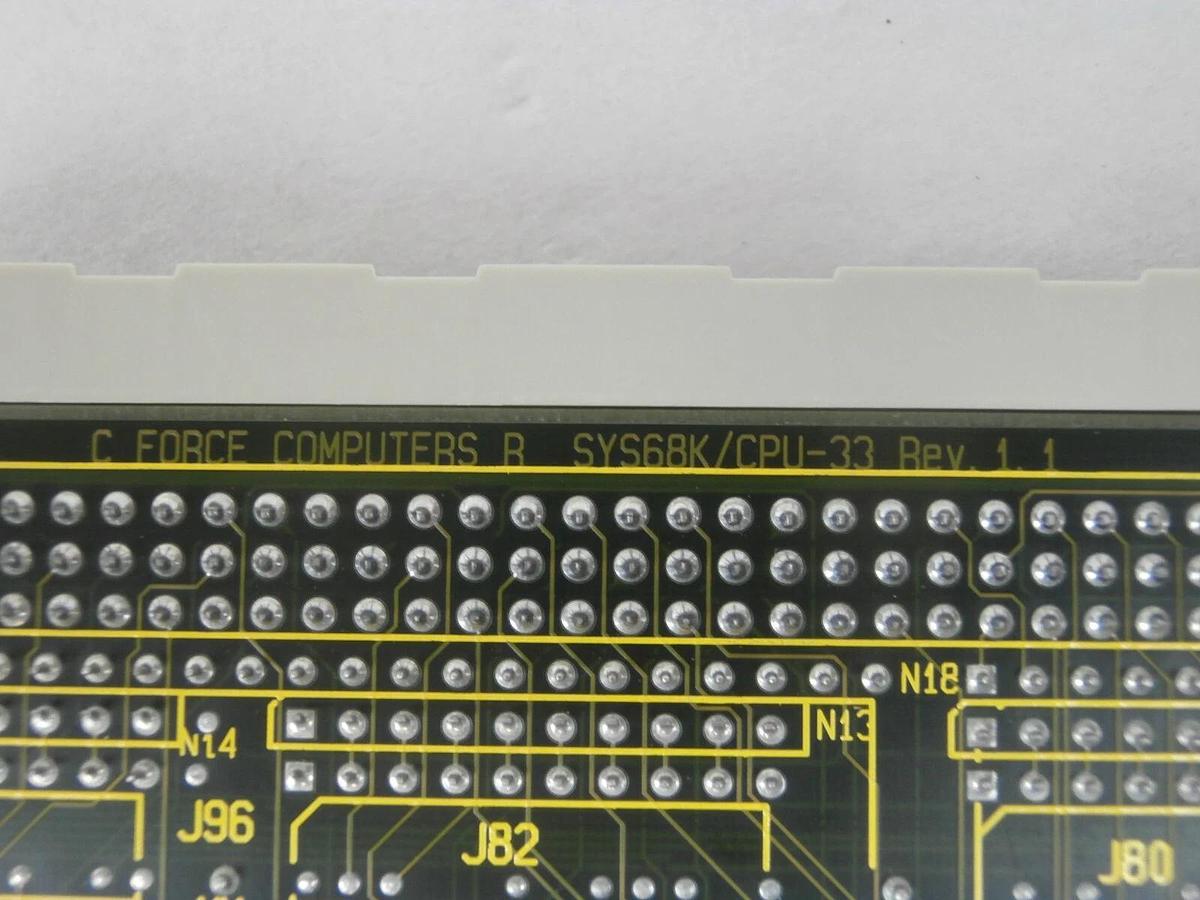 Used Force Computers 101342 CPU Processor PCB Card SYS68K/CPU-33XB Bio-Rad Q5 Working