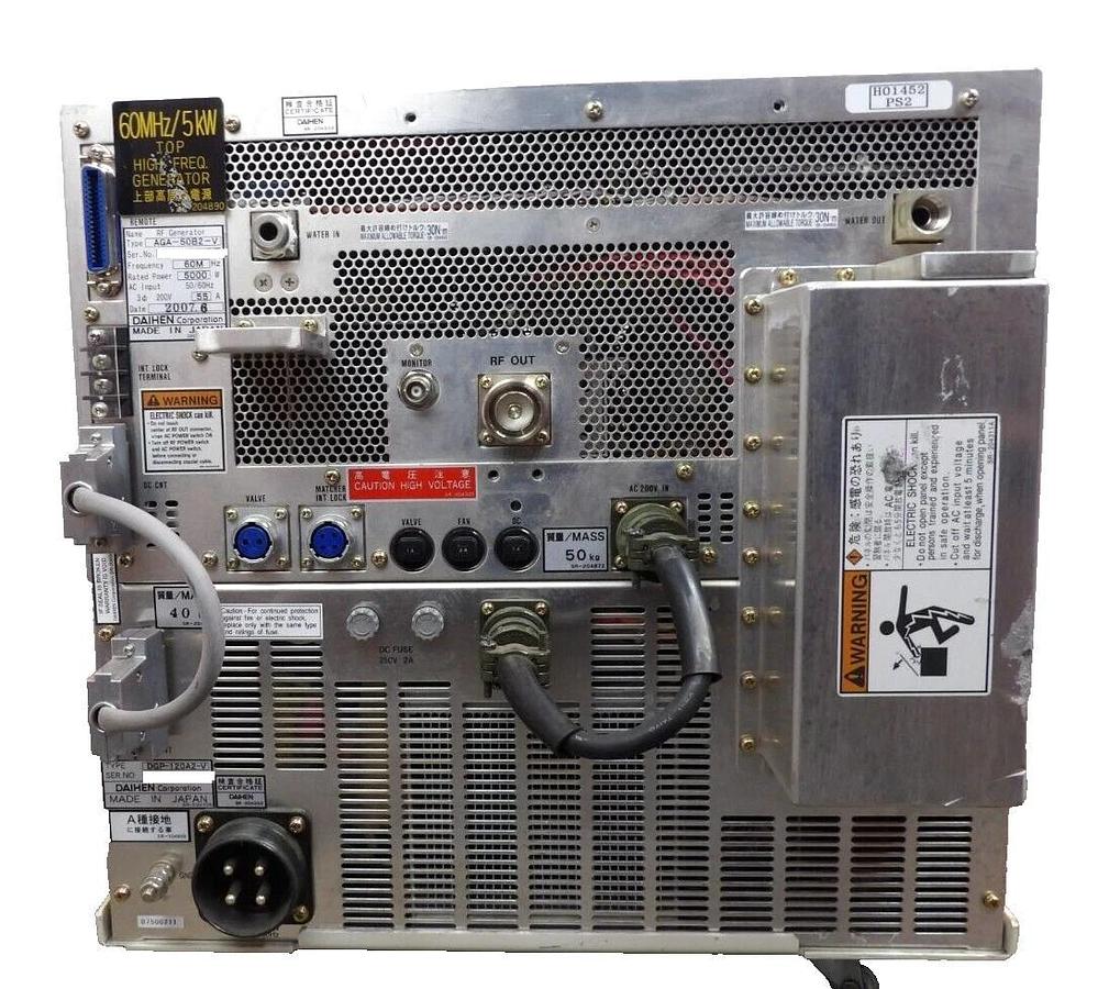 Used Daihen AGA-50B2-V RF Generator DGP-120A2-V TEL 3D80-001479-V2 Tested Working