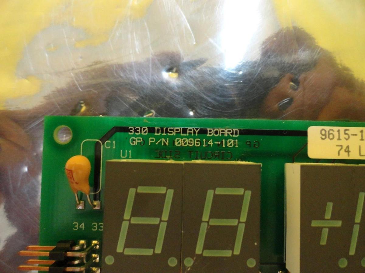 Used Granville-Phillips 009614-101 330 Display Board PCB 9615-101 Used Working