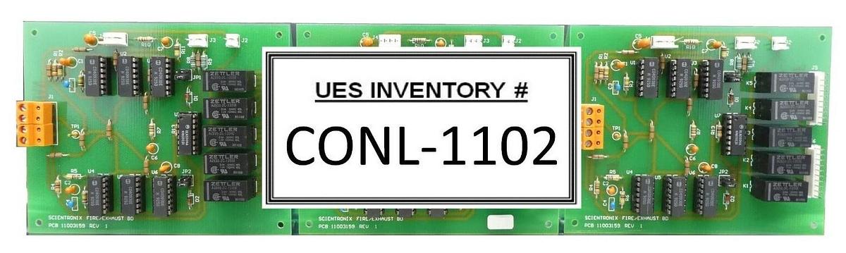 Used Scientronix 110031596 PCB FIRE/EXHAUST BD Reseller Lot of 3 Working Surplus