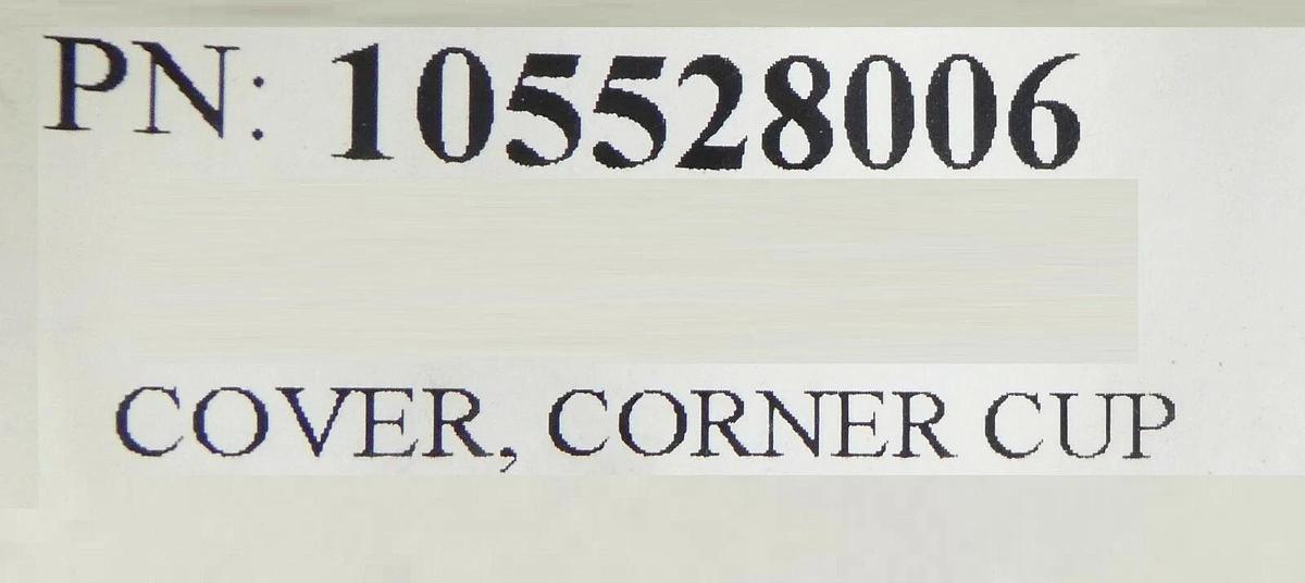 Varian Semiconductor Equipment VSEA 105528006 Corner Cup Cover New Surplus