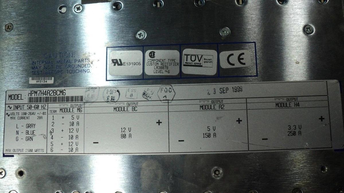 Used Power-One HPM7H4A2BCM6 Power Supply Used Working